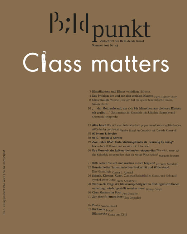 Bildpunkt Sommer 2017: Class Matters