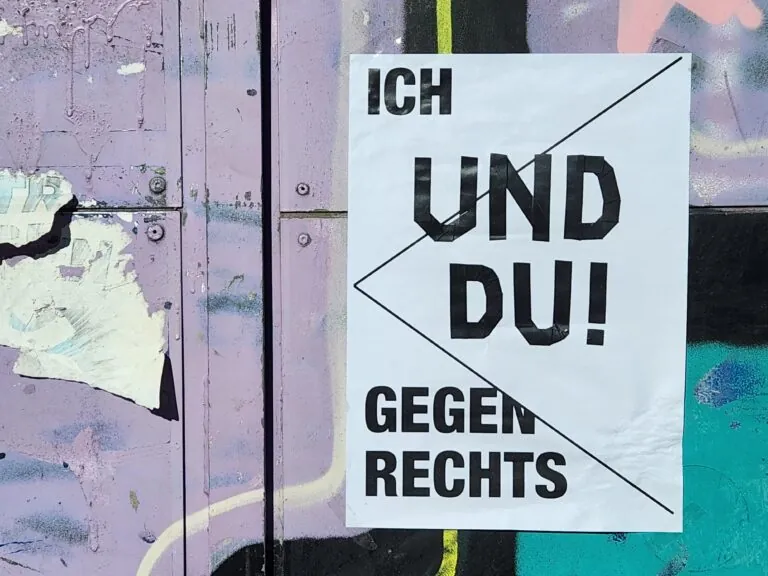 Ich gegen rechts (Foto: D.K.)